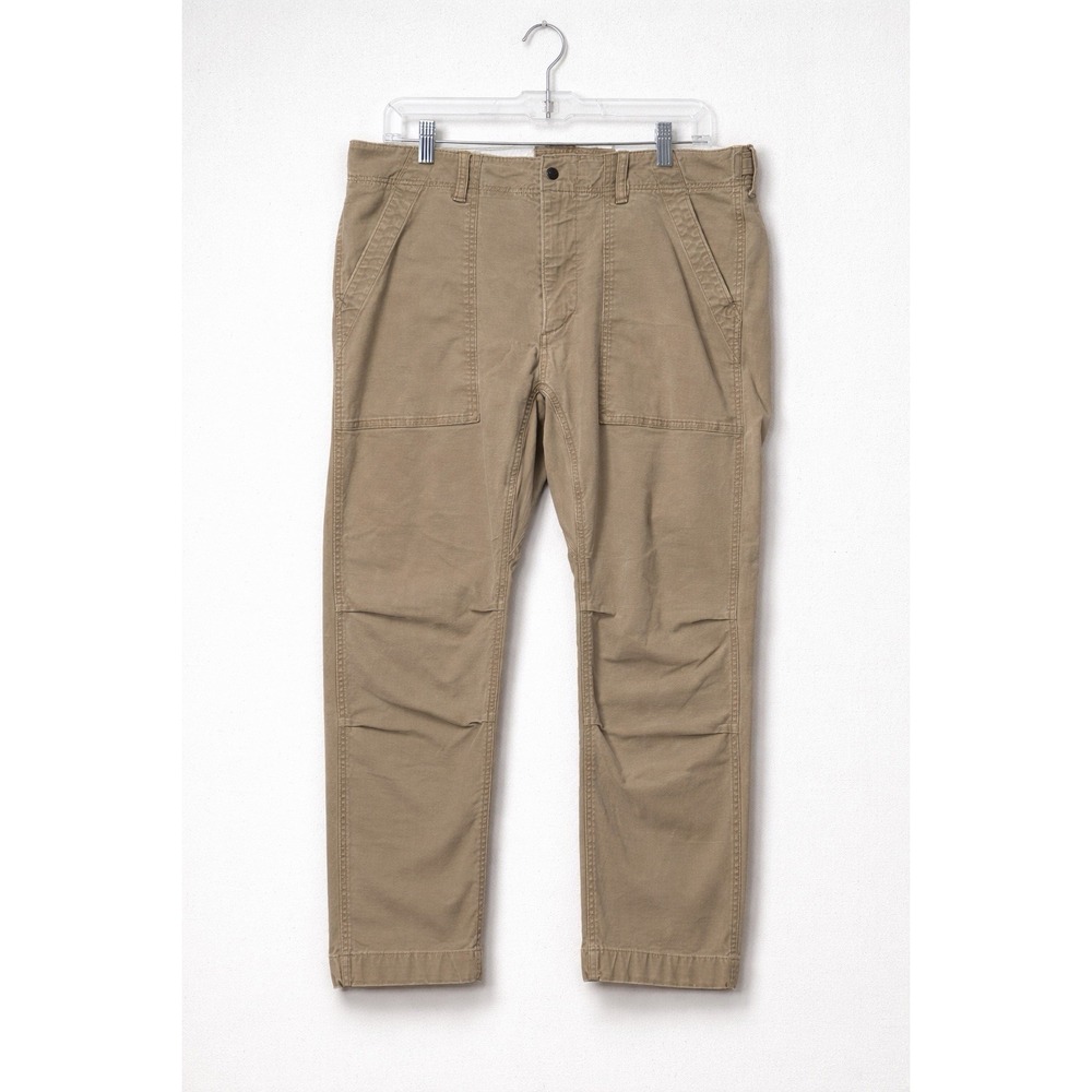 Relwen Flex Military‎ Pant Mens 38 Khaki Tan Utility Chino Stretch Workwear